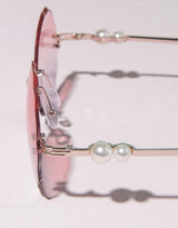 Sunglasses pearl round