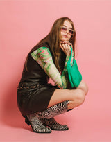 Vintage Jacques Esterel sleeveless chain dress