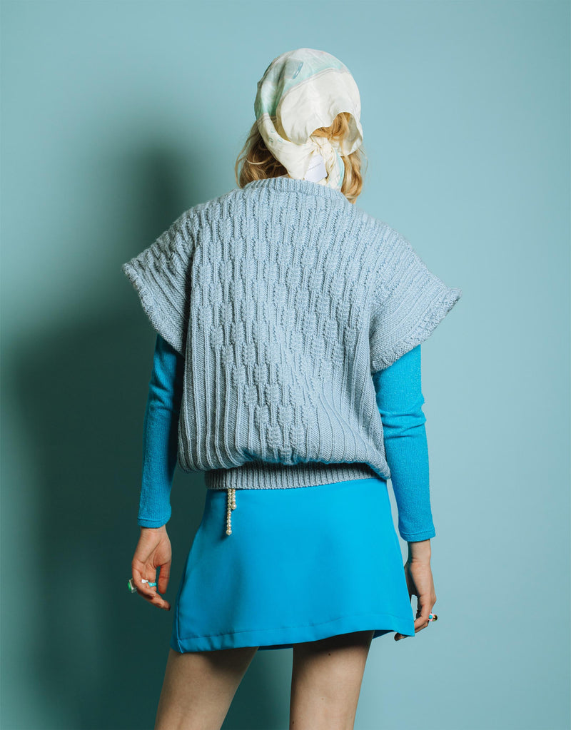 Vintage customized oversized knit top
