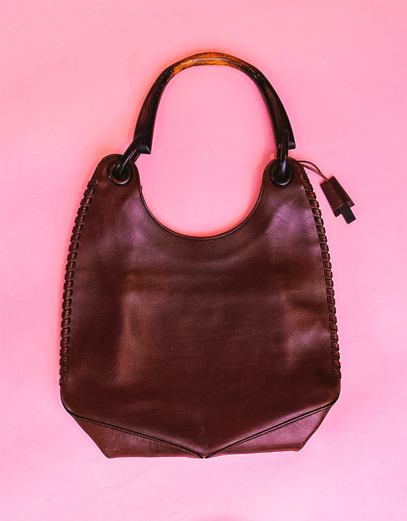 Vintage Gucci wood handle tote bag – JUTKA RISKA