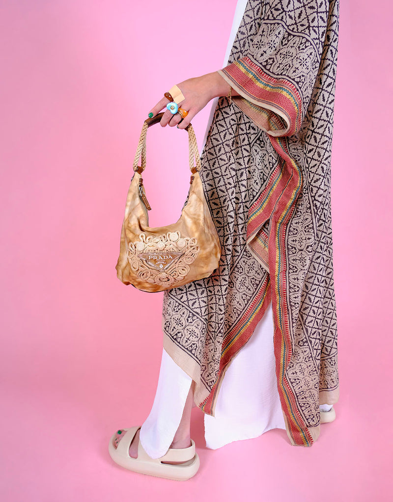 Vintage Prada tessuto tie dye hobo bag JUTKA RISKA