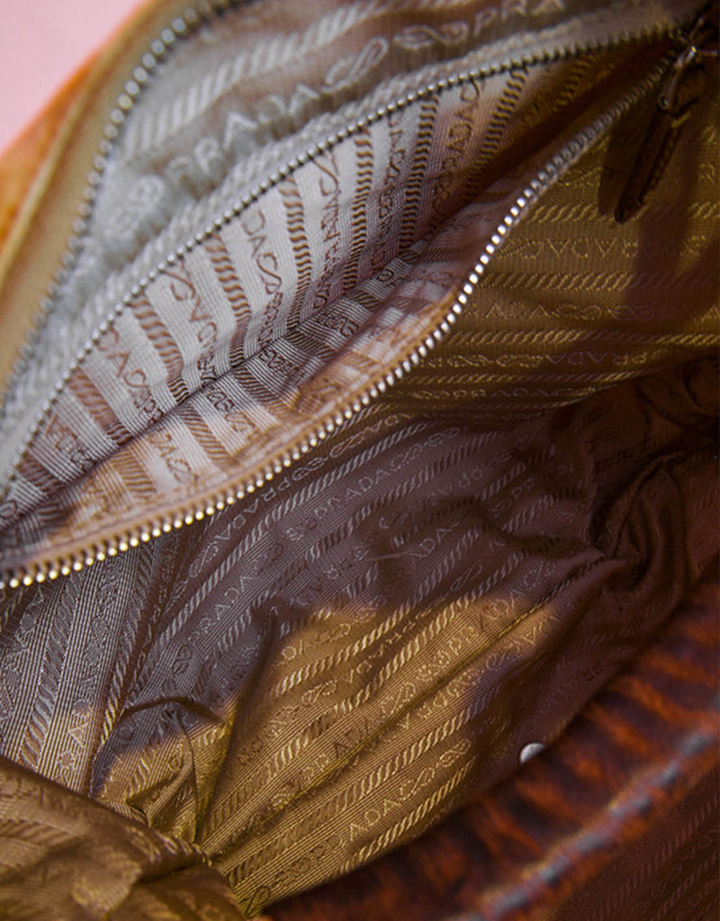 Vintage Prada tessuto tie dye hobo bag