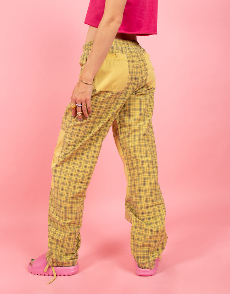Vintage Think Pink Y2K checkered trousers