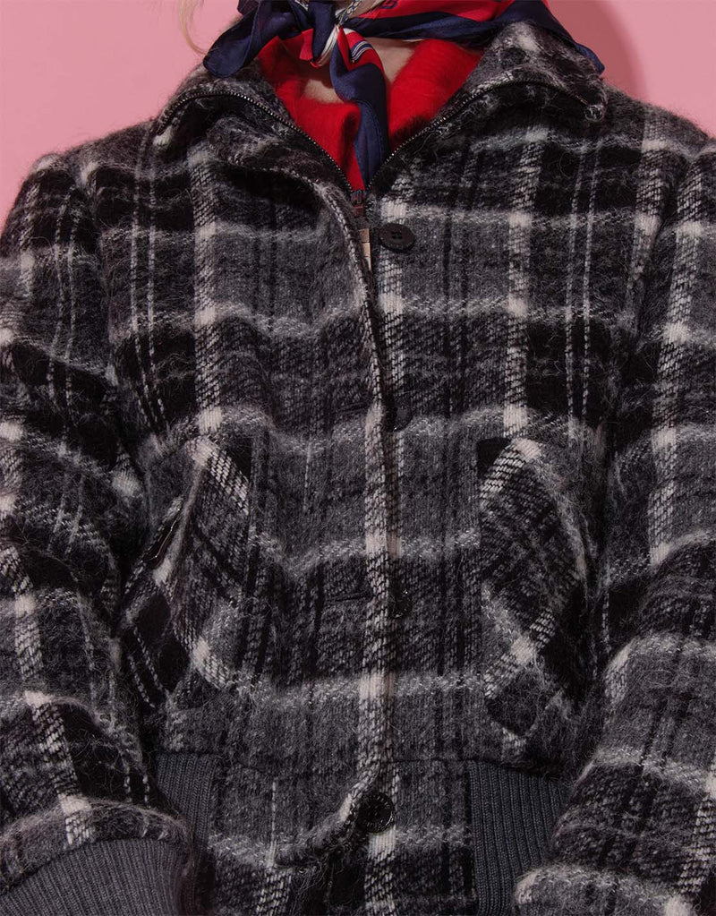 Vintage Trussardi checkered coat