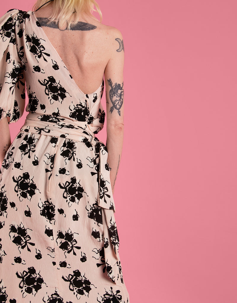 Vintage Yves Saint Laurent one shoulder dress – JUTKA & RISKA Vintage Yves Saint Laurent one shoulder dress – JUTKA & RISKA