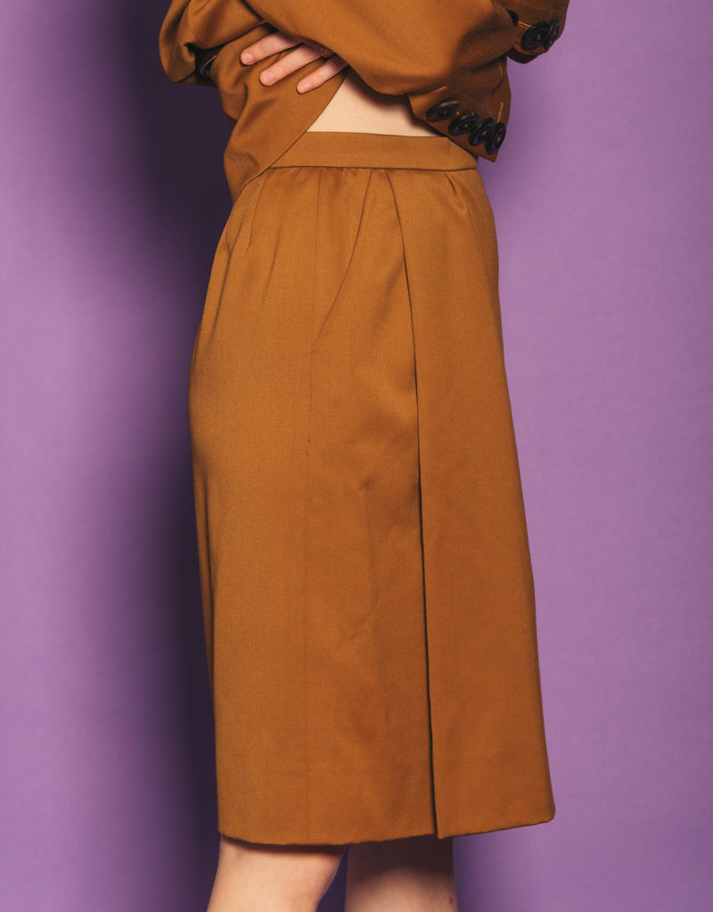 Vintage Yves Saint Laurent split skirt