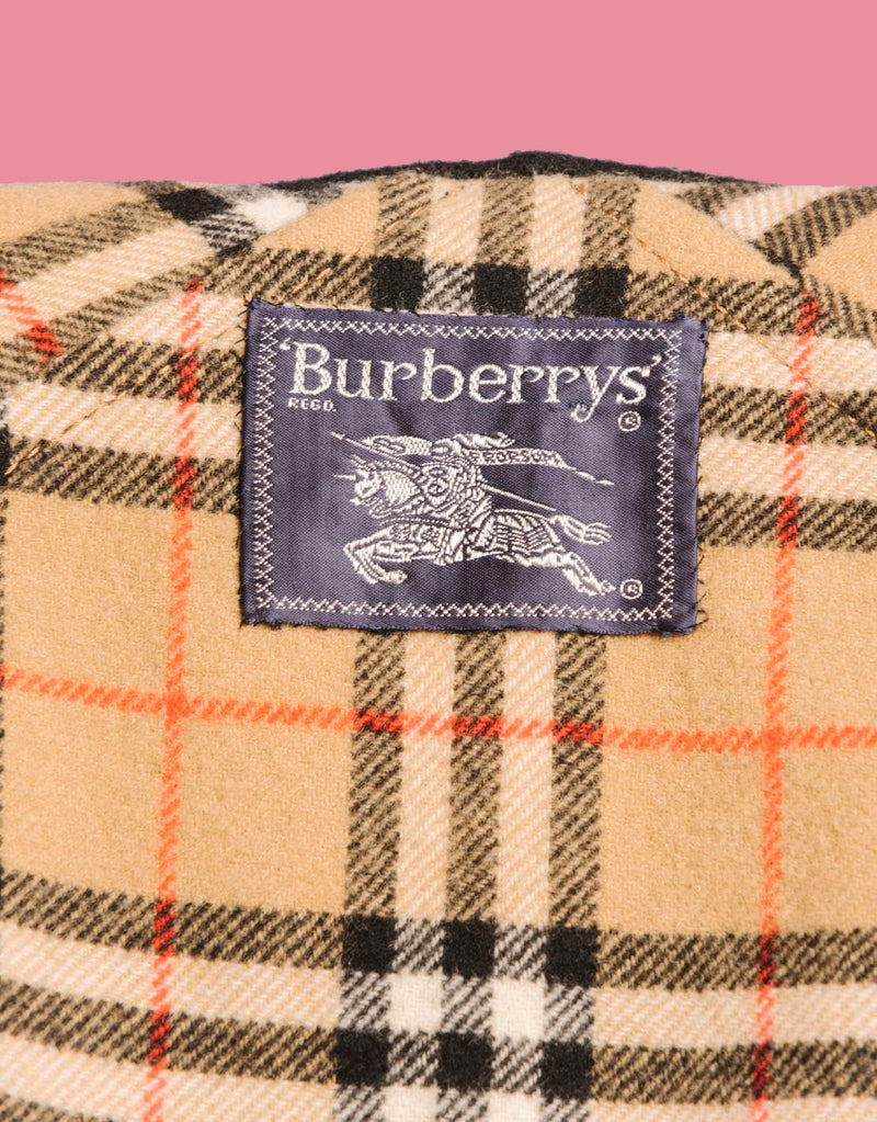 Vintage burberry long coat with scarf detail