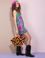 Vintage colourfull mini dress