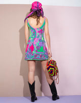 Vintage colourfull mini dress