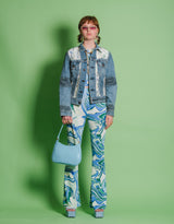 Vintage customized Levi’s denim jacket with lace