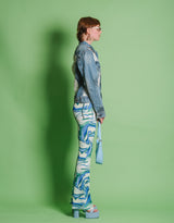 Vintage customized Levi’s denim jacket with lace