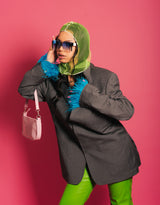 Vintage customized Trabaldo Togna blazer with feathers