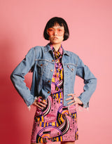 Vintage customized fringe Levi’s denim jacket