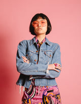 Vintage customized fringe Levi’s denim jacket