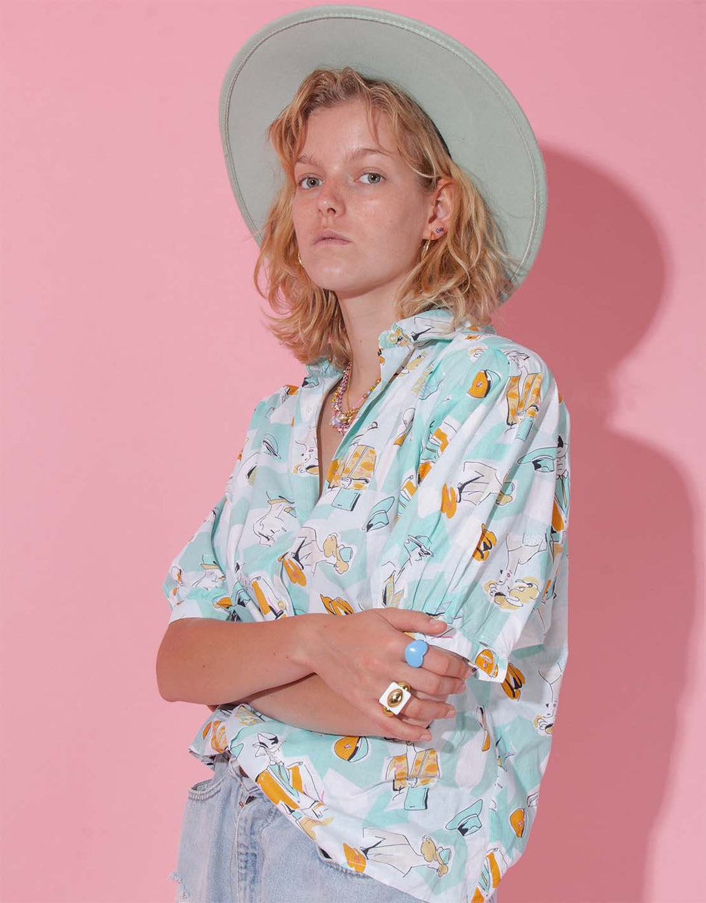 Vintage femme blouse JUTKA RISKA
