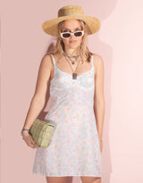 Vintage flower dress with bra