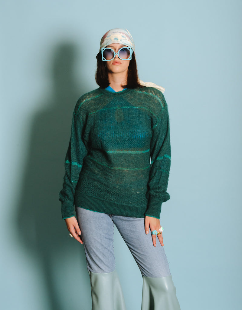 Vintage knitted poi by Krizia lines sweater