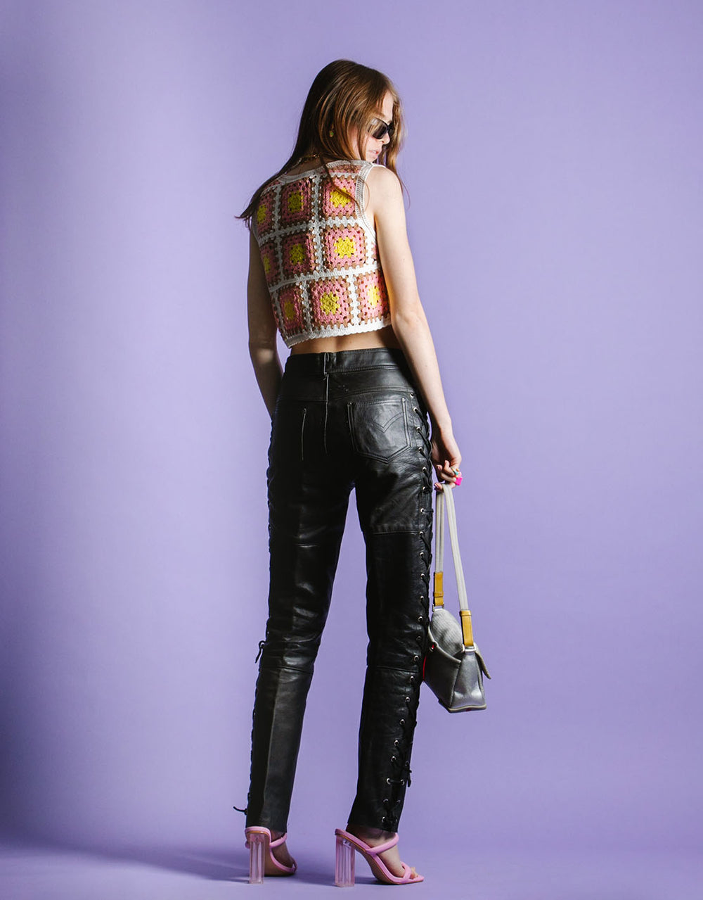 Lace up trousers online