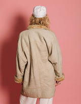 Vintage lammy coat with buttons