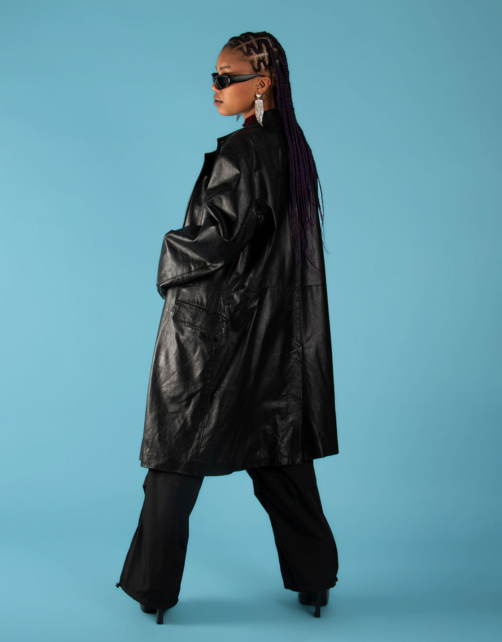 Vintage leather long blazer coat – JUTKA & RISKA