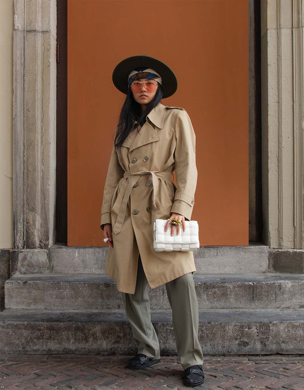 Vintage long trenchcoat JUTKA RISKA