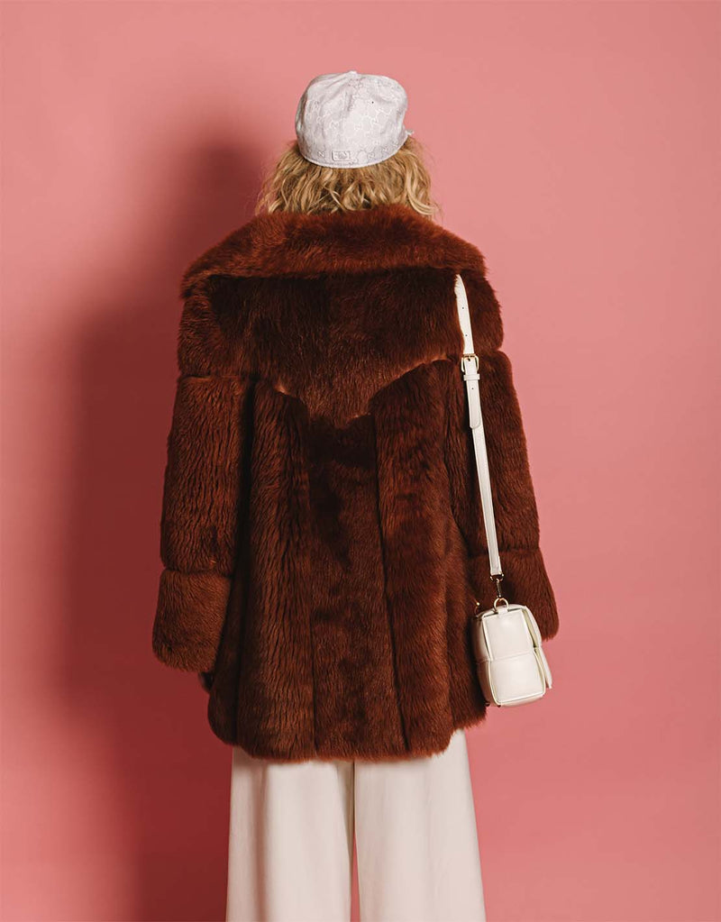 Vintage oversized faux fur coat