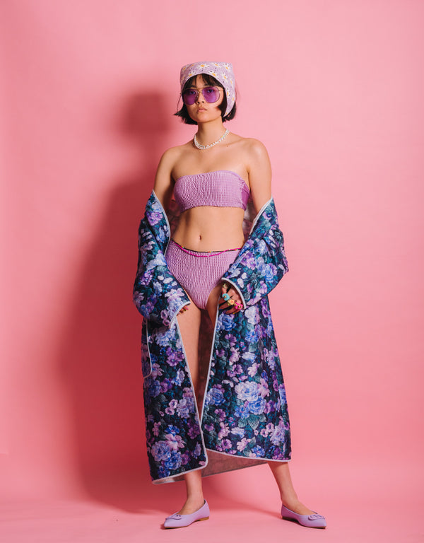 Vintage oversized flower coat