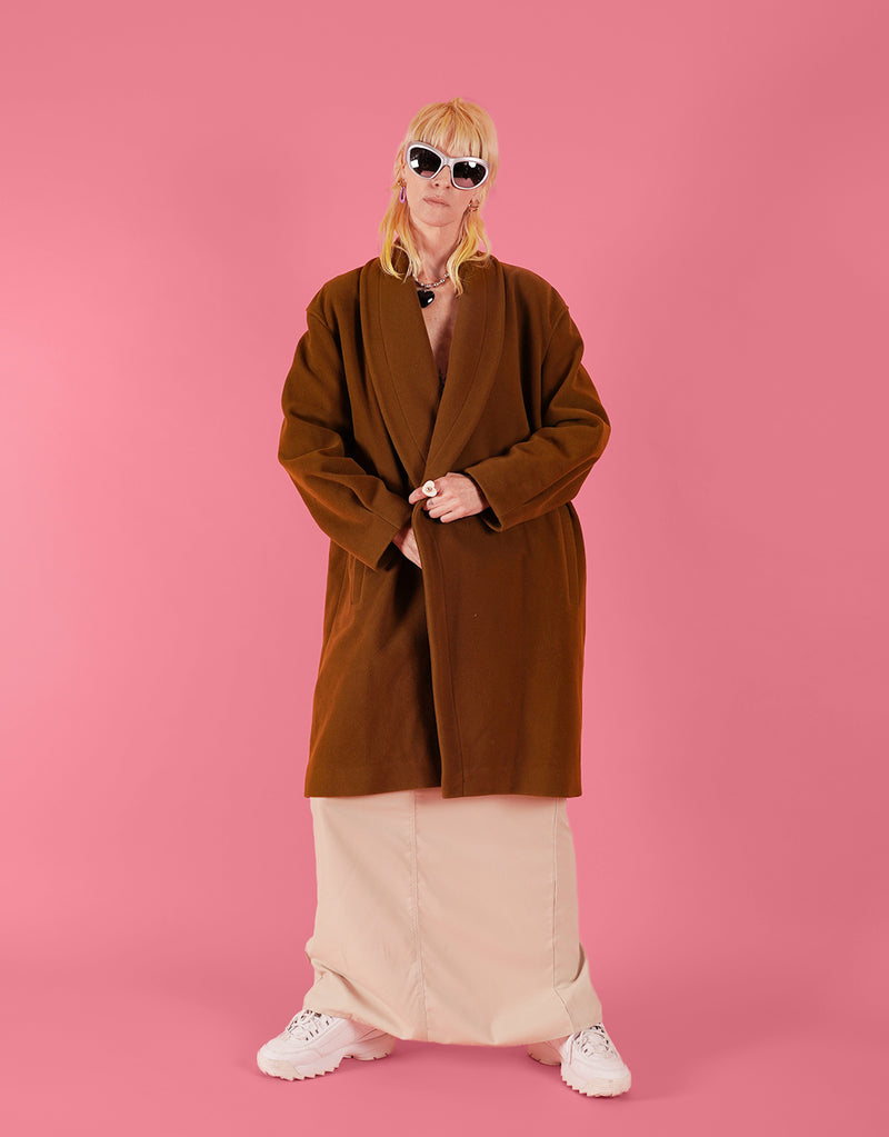 Vintage oversized midi coat