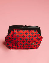 Vintage patterned clutch bag