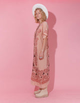 Vintage printed kaftan