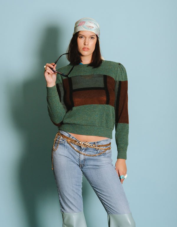Vintage relaxed poi by Krizia knitted sweater