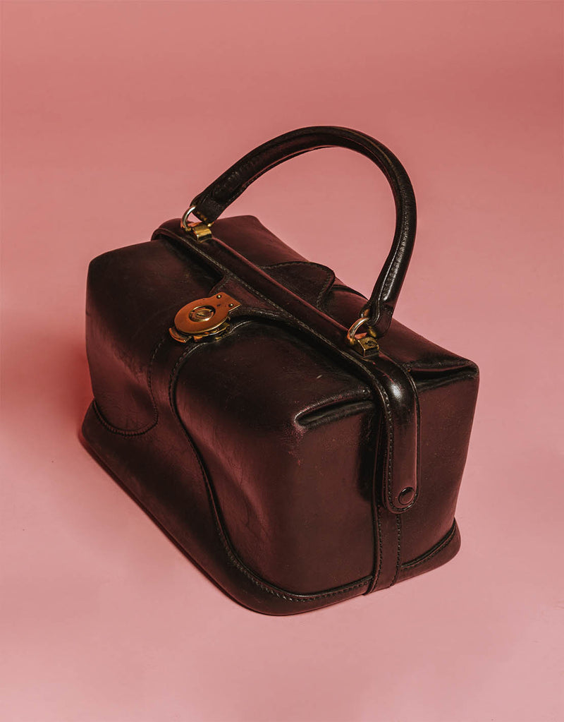 Vintage square box handbag