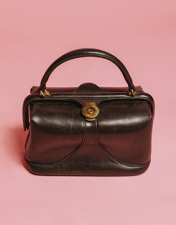Vintage square box handbag