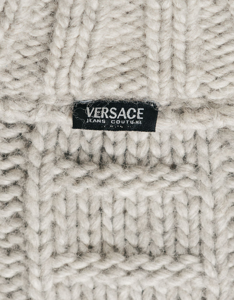 Vintage Versace knit button down