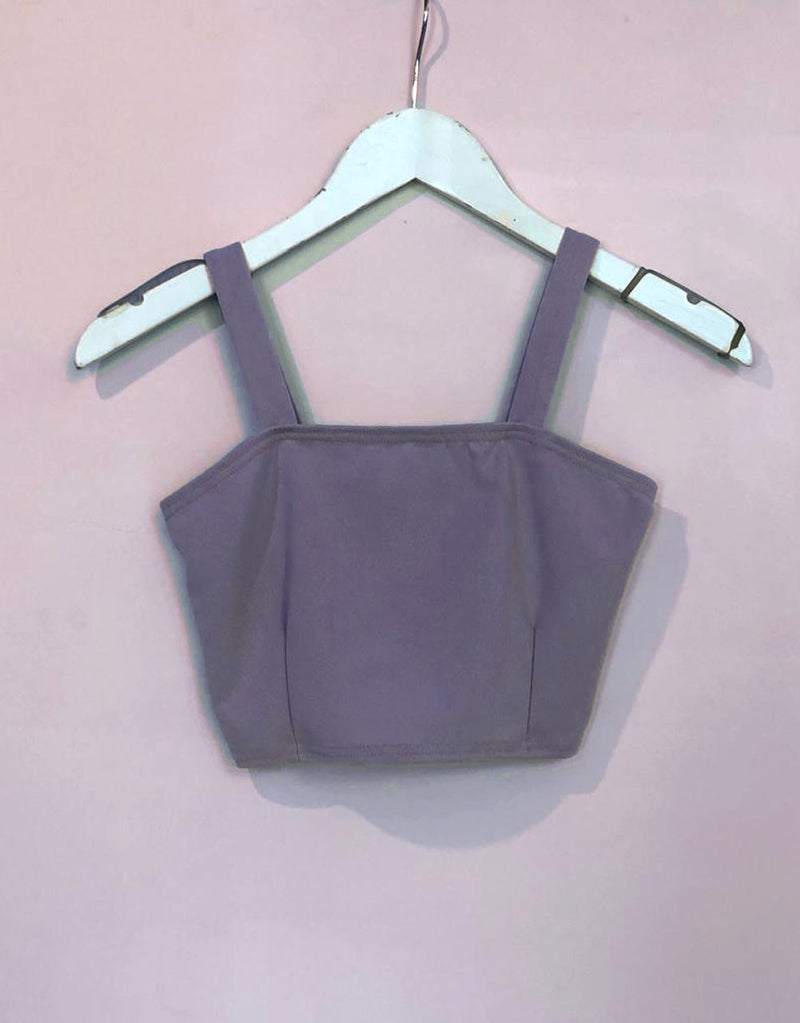 Basic sleeveless crop top