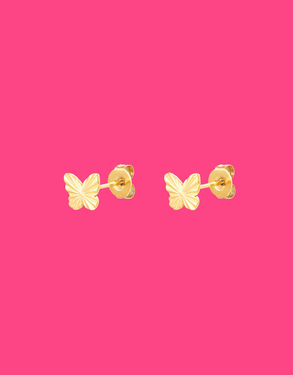 earrings stud butterfly