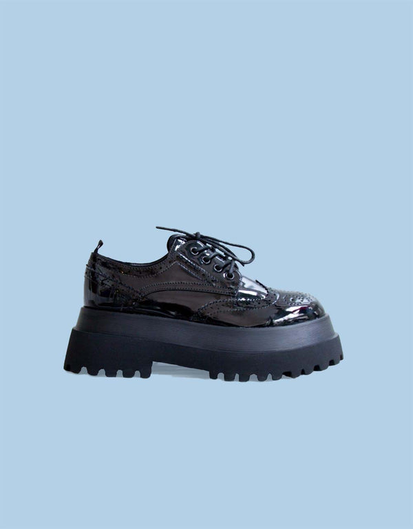 Platform oxford shoes