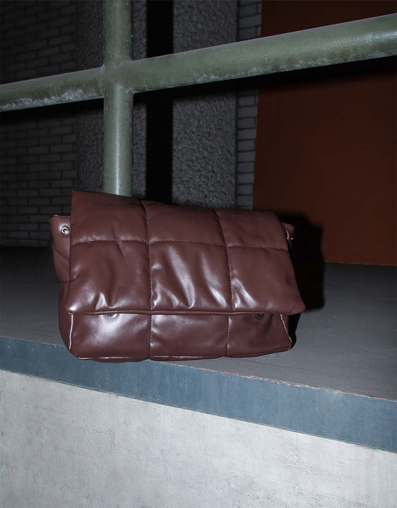 Pu bag with stitched detail
