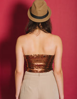 Sequins tube top