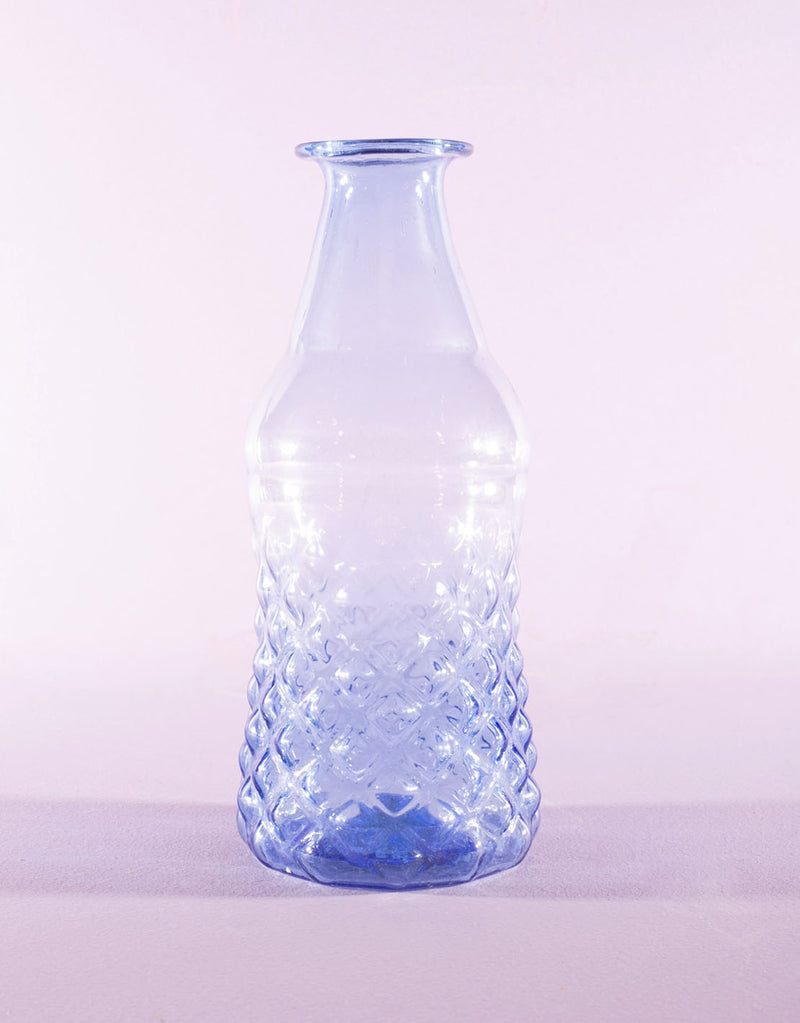 small ornamented glass vase