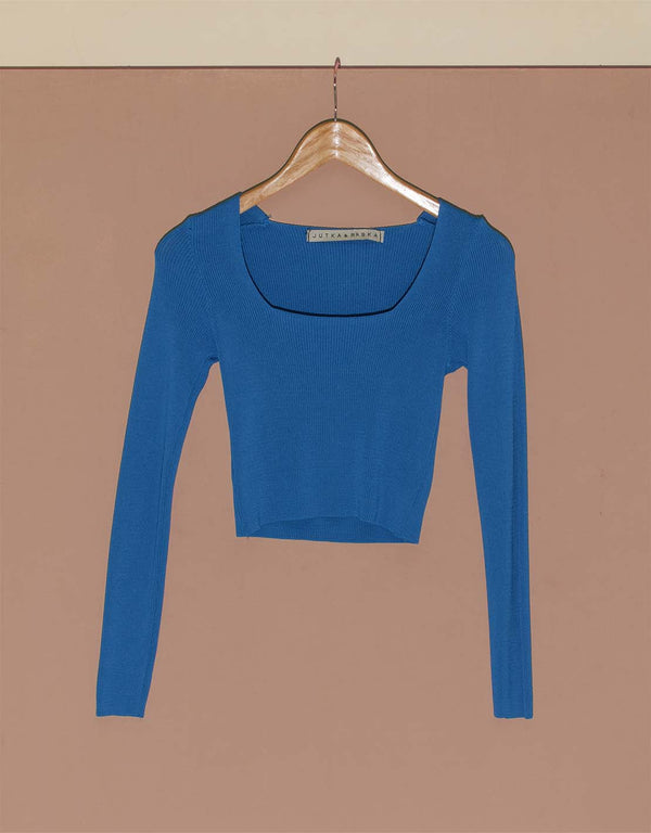 Square neck crop top