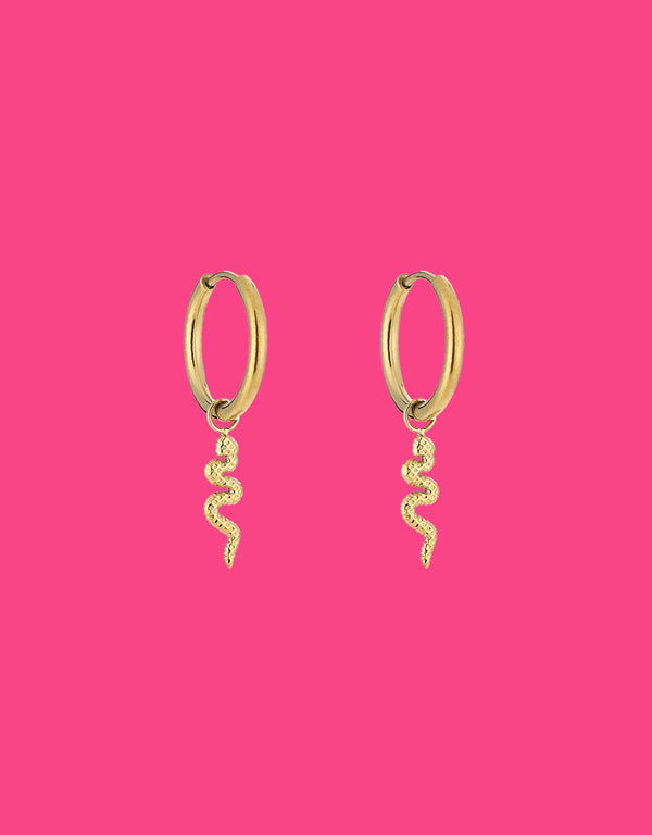 tiny snake earrings