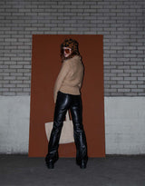 Vintage turtle neck sweater with stripes