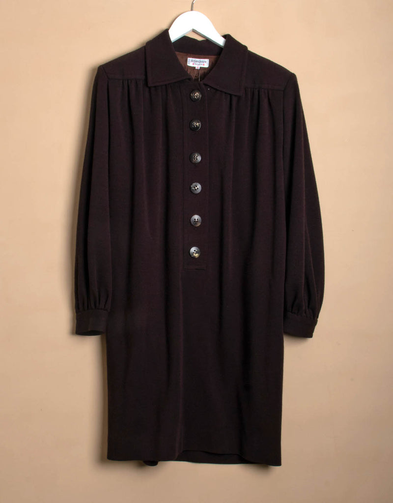 Vintage Yves Saint Laurent elastic shirt dress