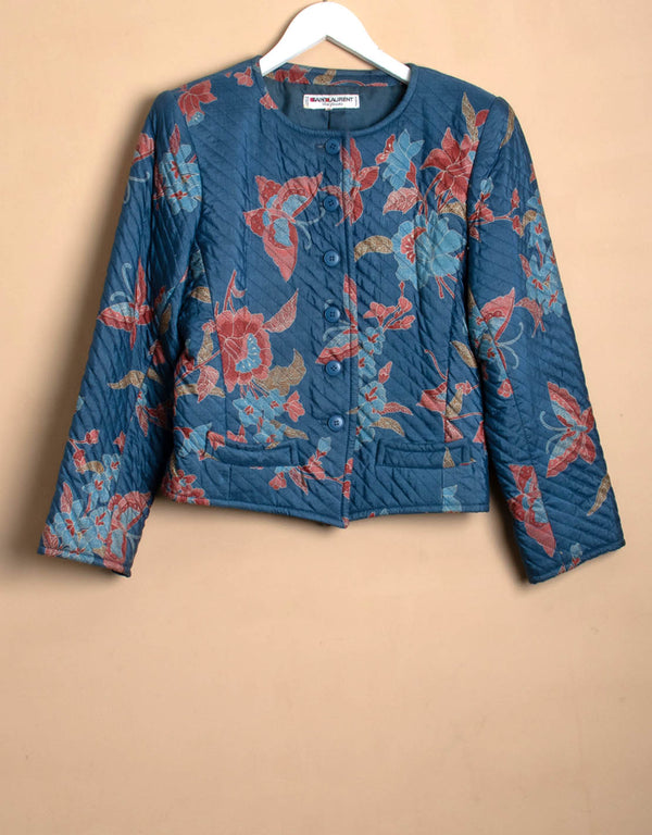 Vintage Yves Saint Laurent jacket flowers