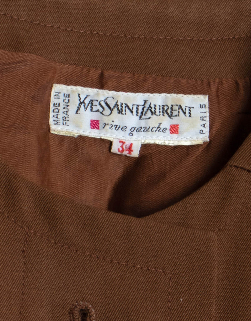 Vintage Yves Saint Laurent pearl buttons dress