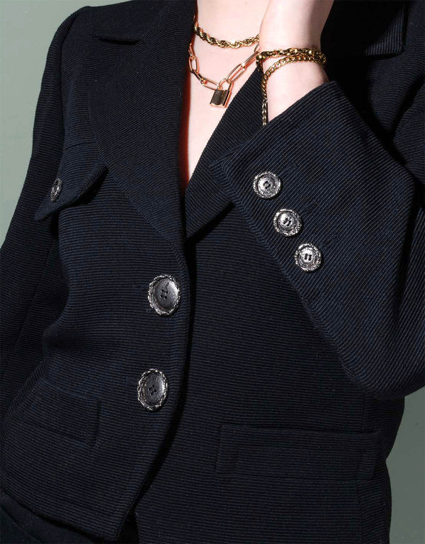Vintage Yves Saint Laurent ribbed jacket
