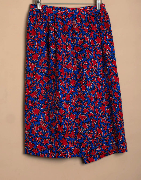 Vintage Yves Saint Laurent wrap midi skirt