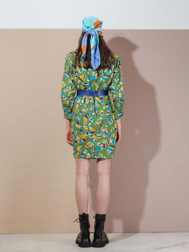 Vintage Yves Saint Laurent abstract shirt dress