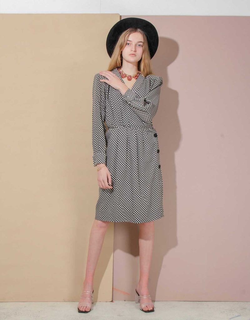 Vintage Yves Saint Laurent asymmetrical dress